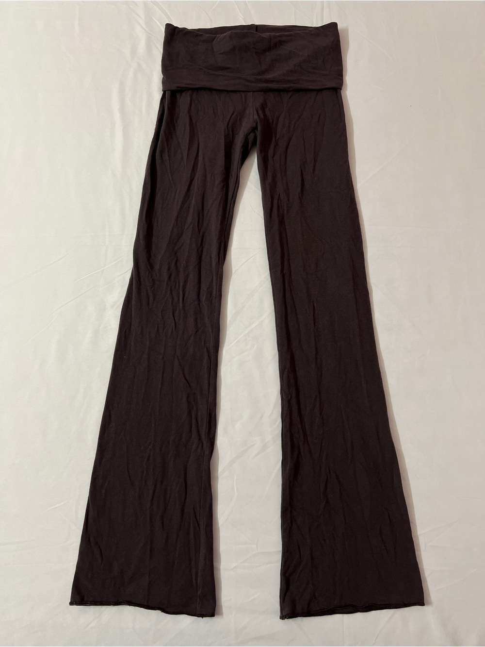SKIMS Cotton Jersey Foldover Flare Pants Iron